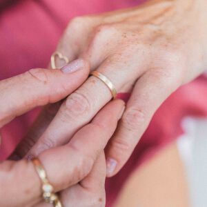 Obrączki ślubne satynowe - zdjęcie 1