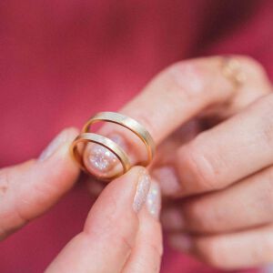 Obrączki ślubne satynowe - zdjęcie 2