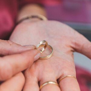 Obrączki ślubne satynowe - zdjęcie 4