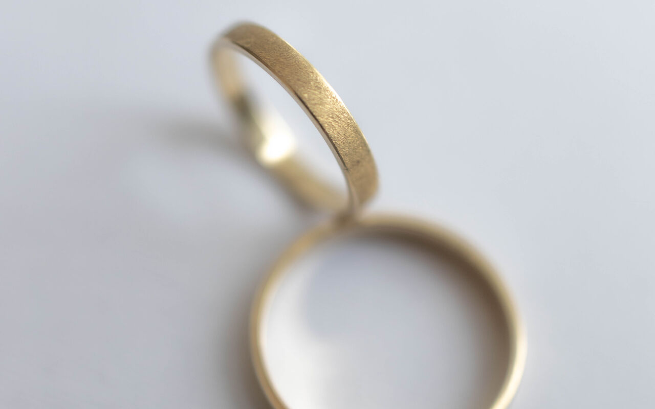 Obrączki ślubne satynowe - zdjęcie 8