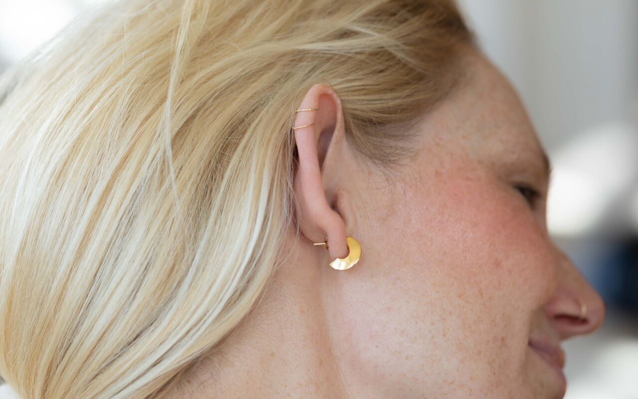 Kolczyki 3/4 gładkie