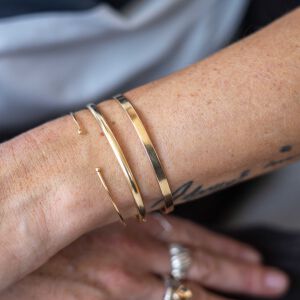 Bransoletka otwarta z kuleczkami - zdjęcie 5