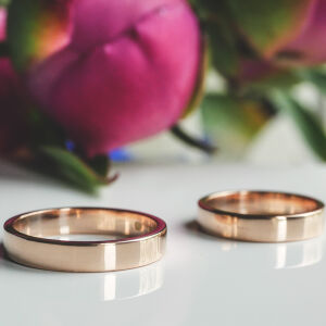 Obrączki ślubne klasyczne prostokątne
