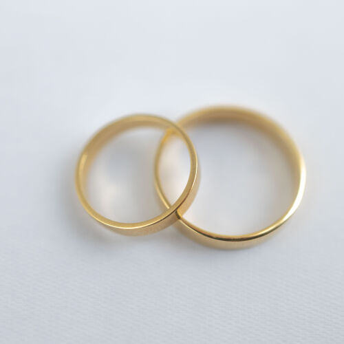 Obrączki ślubne klasyczne prostokątne