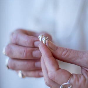 Kolczyki nieregularne języczki - zdjęcie 1