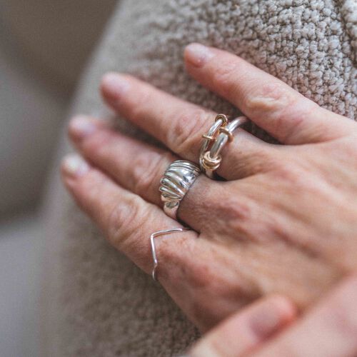 Pierścionek Cosmos maxi bicolor