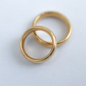 Obrączki ślubne klasyczne owalne