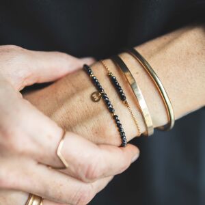 Bransoletka z czarnych turmalinów - zdjęcie 1