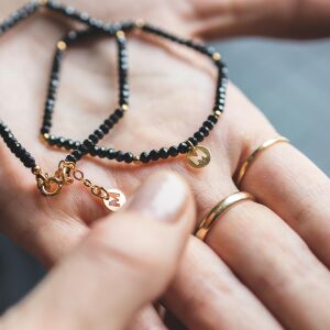 Bransoletka z czarnych turmalinów - zdjęcie 2