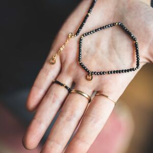 Bransoletka z czarnych turmalinów - zdjęcie 3