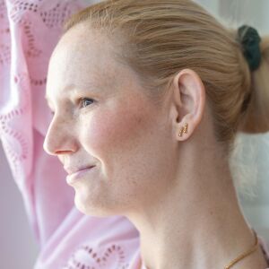 Kolczyki patyki z kulek - zdjęcie 2