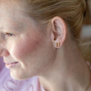 Kolczyki patyki z kulek - zdjęcie 3