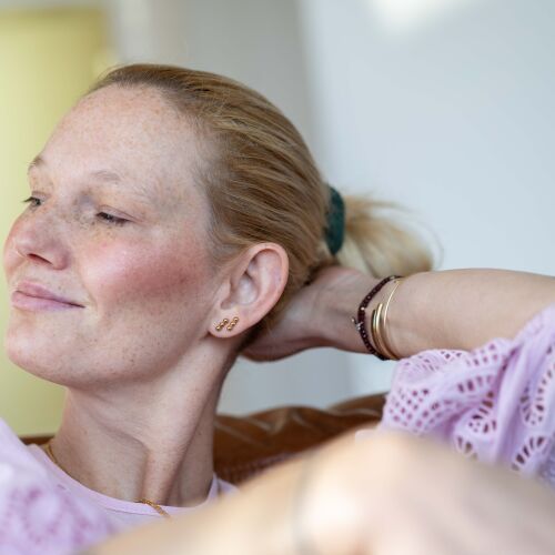 Kolczyki patyki z kulek