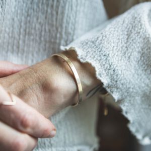 Bransoletka płaska gładka