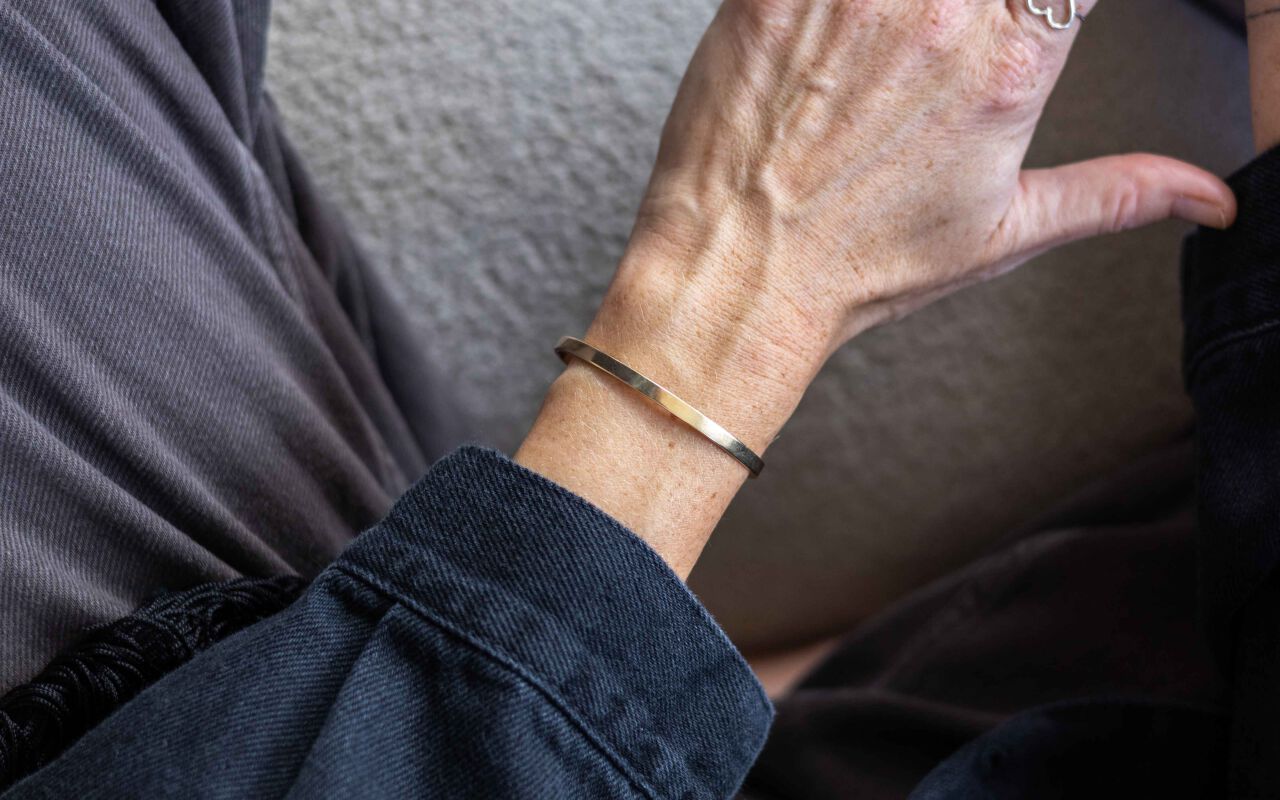 Bransoletka płaska gładka