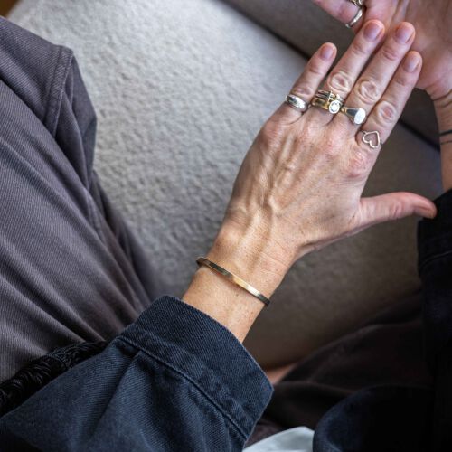 Bransoletka płaska gładka