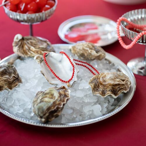 Naszyjnik z kamieni z kropelką