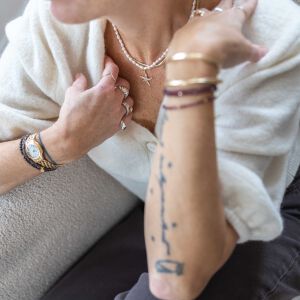 Perłowy naszyjnik z rozgwiazdą - zdjęcie 3