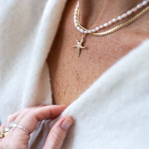 Perłowy naszyjnik z rozgwiazdą - zdjęcie 4