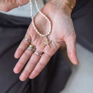 Perłowy naszyjnik z rozgwiazdą - zdjęcie 6