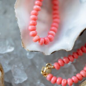 Naszyjnik z różowego korala - zdjęcie 1