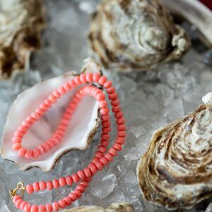 Naszyjnik z różowego korala - zdjęcie 2