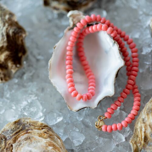 Naszyjnik z różowego korala