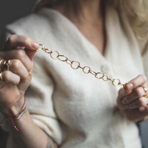 Bransoletka łańcuch z nieregularnych ogniw - zdjęcie 4