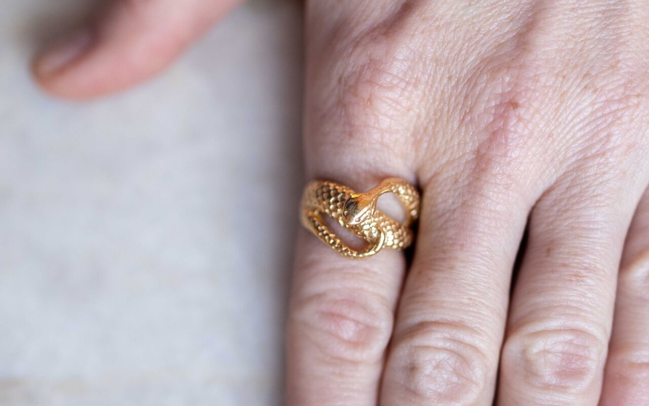 Pierścionek wąż - zdjęcie 2