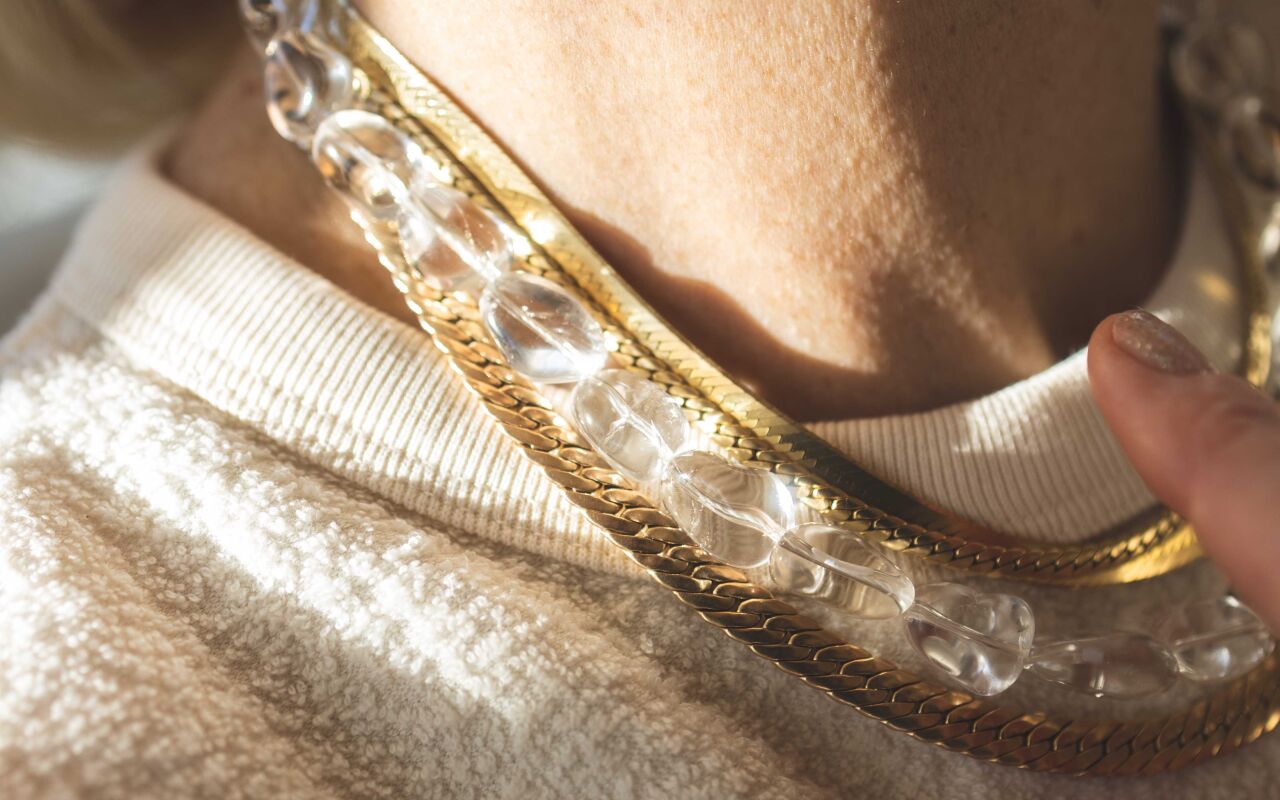 Naszyjnik kryształu górskiego