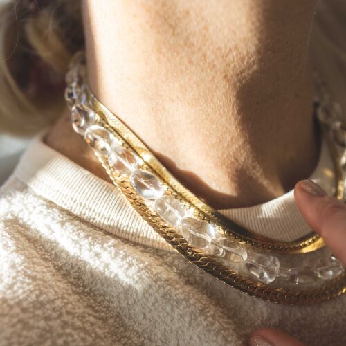 Naszyjnik z kryształu górskiego