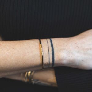Złota bransoletka płaska 2.2 - zdjęcie 2