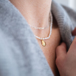 Łańcuszek o dużych płaskich oczkach - zdjęcie 2