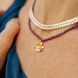 Naszyjnik z kwiatem polnym - zdjęcie 1