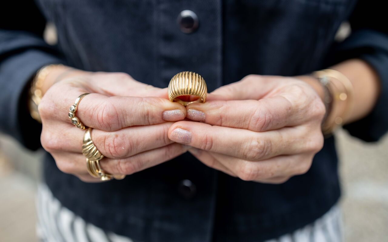 Pierścionek seashell