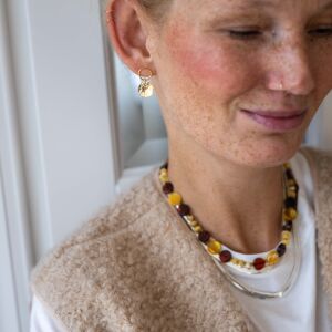 Kolczyki z młotkowanymi blaszkami