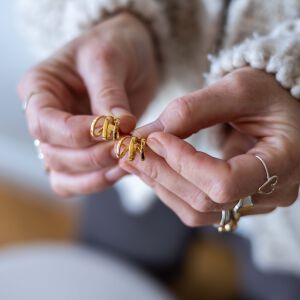 Kolczyki rogale - zdjęcie 1