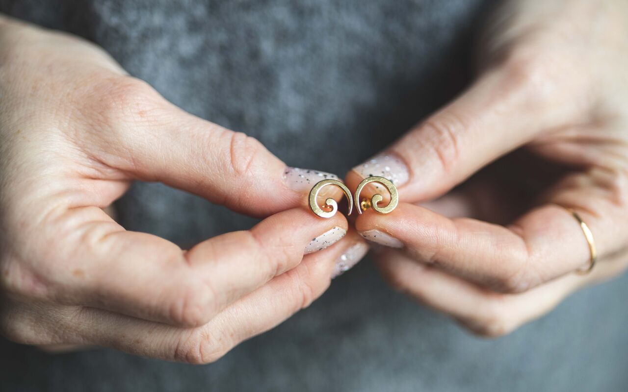 Kolczyki mini spirale