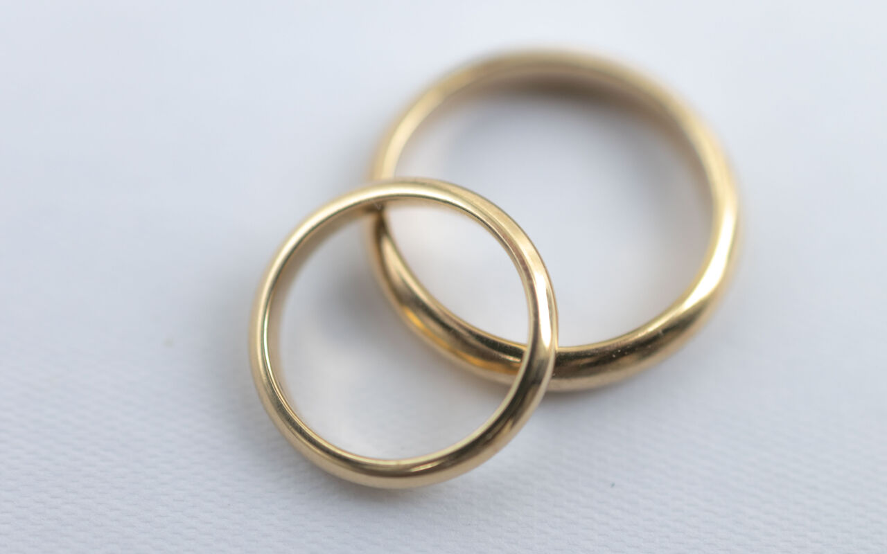 Obrączki ślubne klasyczne - wysokie