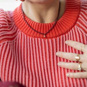 Naszyjnik z fasetowanych kamieni z kropelką - zdjęcie 6