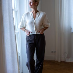 Naszyjnik z granatem i kropelką - zdjęcie 1