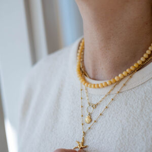 Naszyjnik masełko z kamieni naturalnych - zdjęcie 1