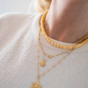 Naszyjnik masełko z kamieni naturalnych