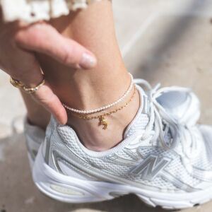 Bransoletka na nogę z pereł - zdjęcie 4