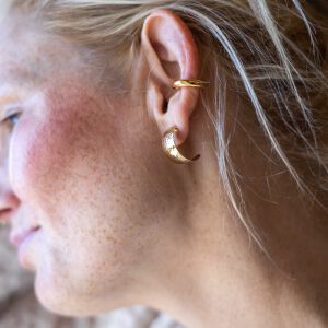 Kolczyki języczki młotkowane - zdjęcie 2