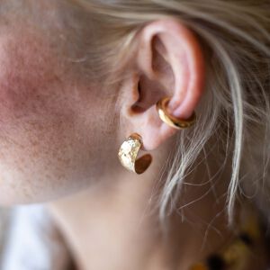 Kolczyki języczki młotkowane - zdjęcie 4