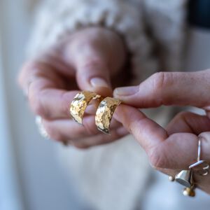 Kolczyki języczki młotkowane - zdjęcie 5