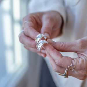 Kolczyki języczki młotkowane - zdjęcie 6