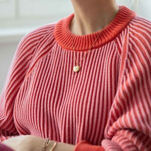 Naszyjnik serce puchate - zdjęcie 3