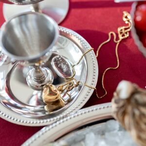 Naszyjnik serce puchate